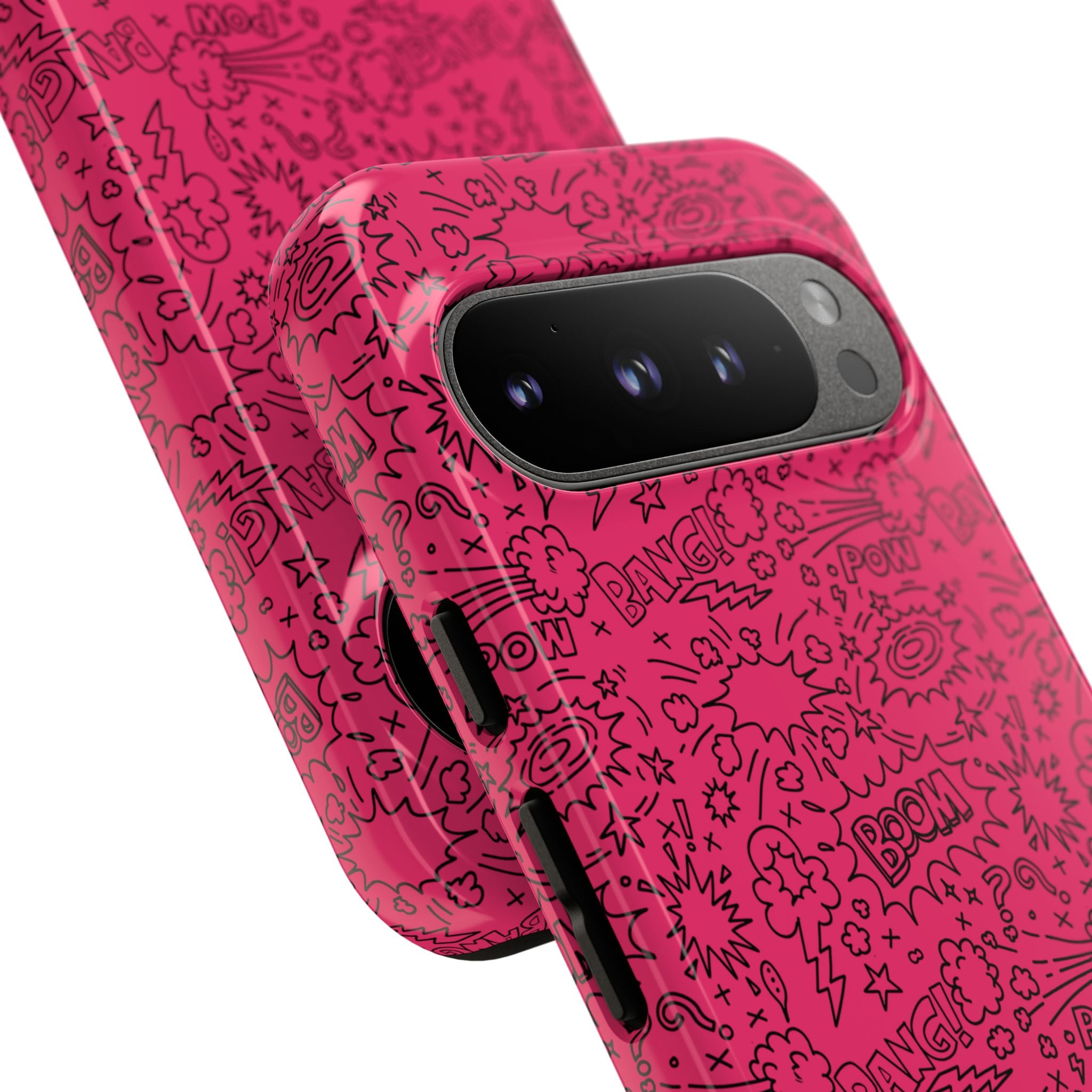 Pink Wow Tough Case for iPhone, Galaxy, or Google Pixel