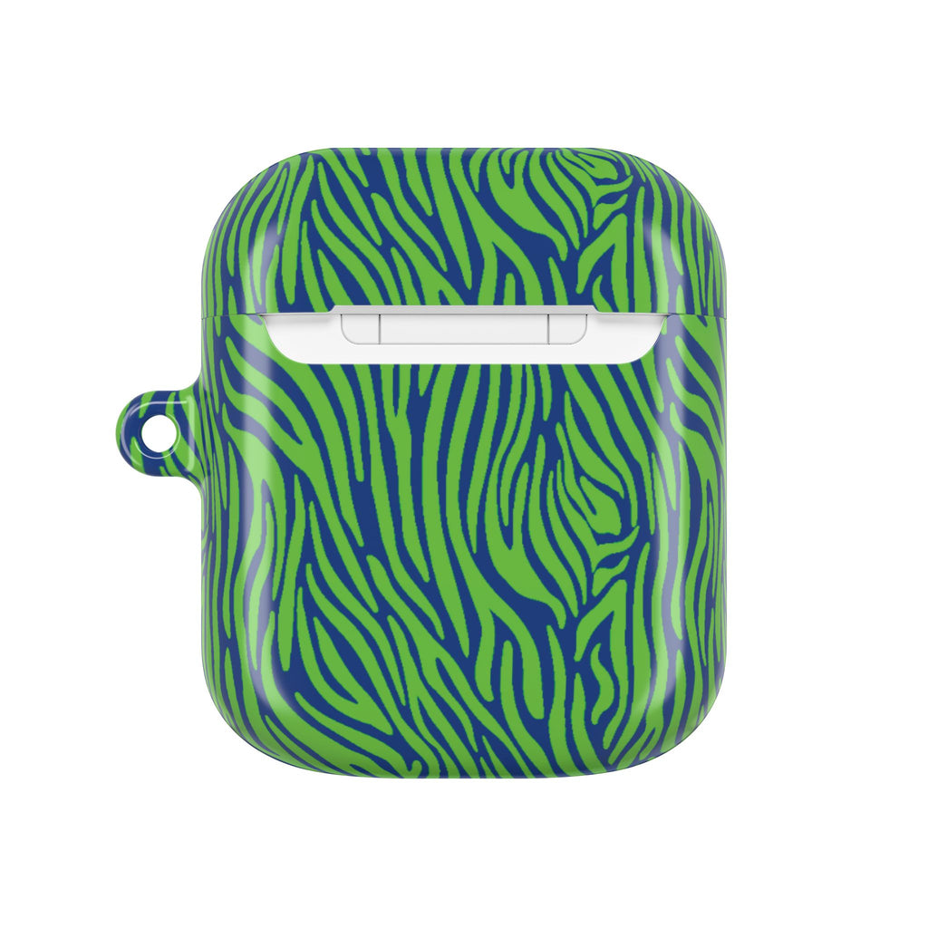 Blue and Green Zebra AirPod Cases