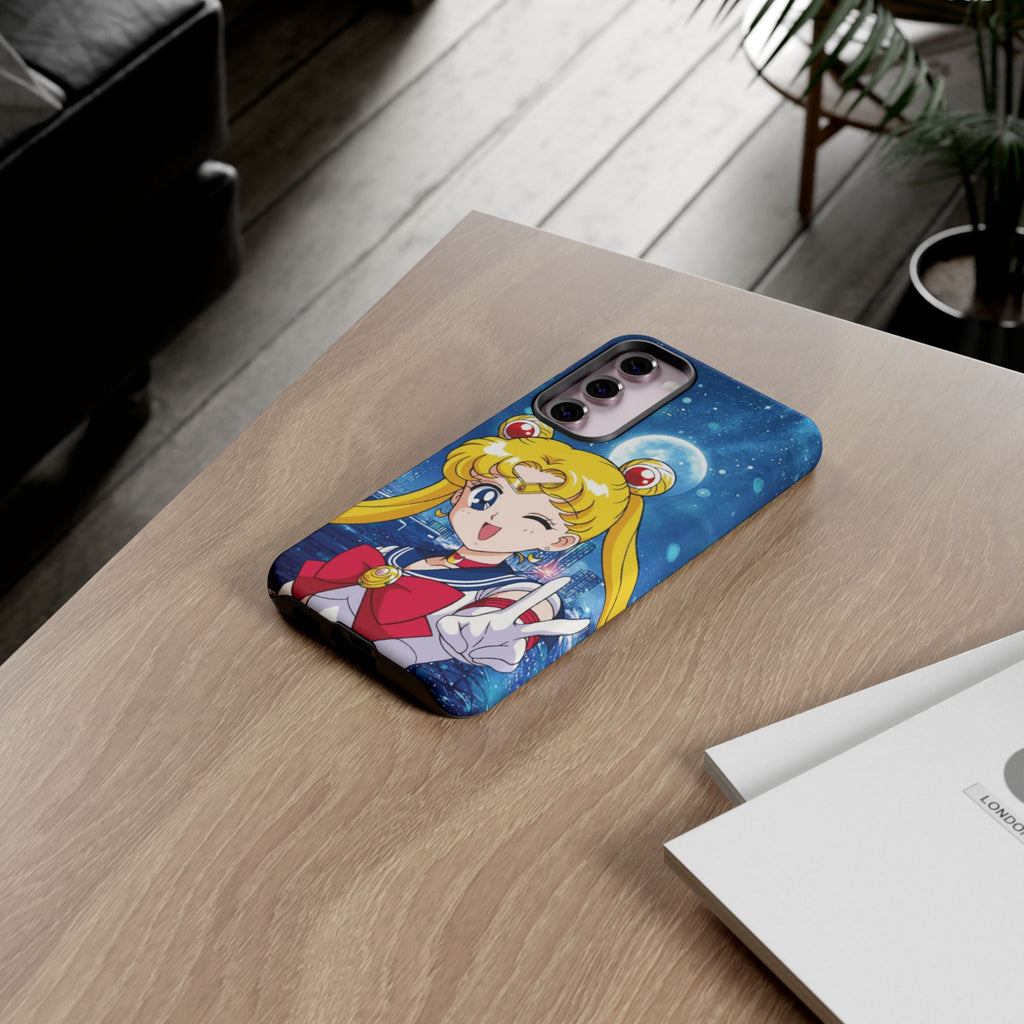 Blue S Moon Tough Case for iPhone, Galaxy, or Google Pixel