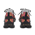 Neon Pink Lime Leopard Women's Mesh Sneakers
