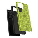 Neon Lime Wow Tough Case for iPhone, Galaxy, or Google Pixel