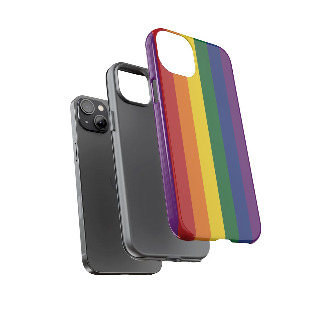 LGBTQ Rainbow Flag Tough Phone Case for iPhone, Galaxy, or Google Pixel