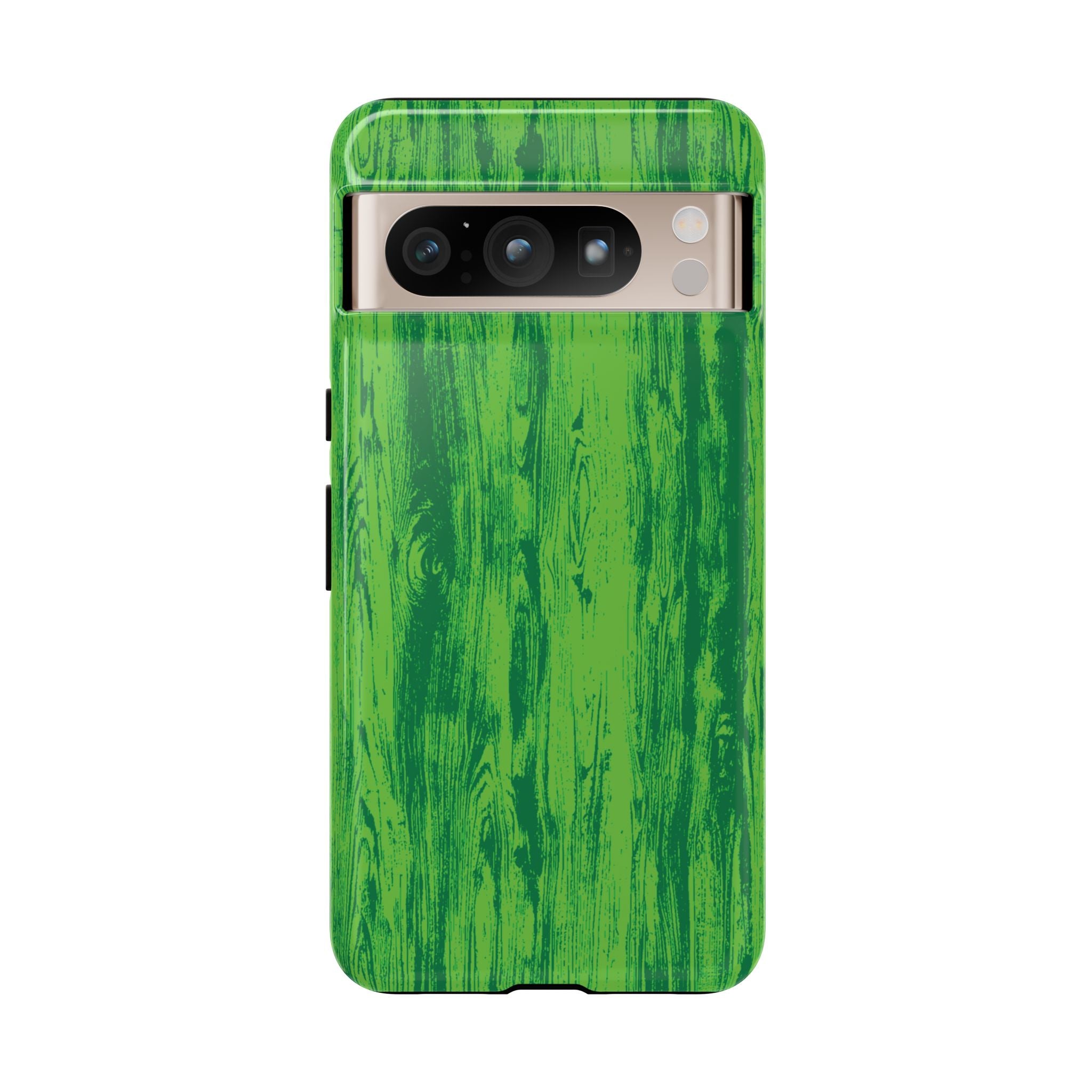 Neon Green Wood Tough Phone Case iPhone, Galaxy, or Google Pixel