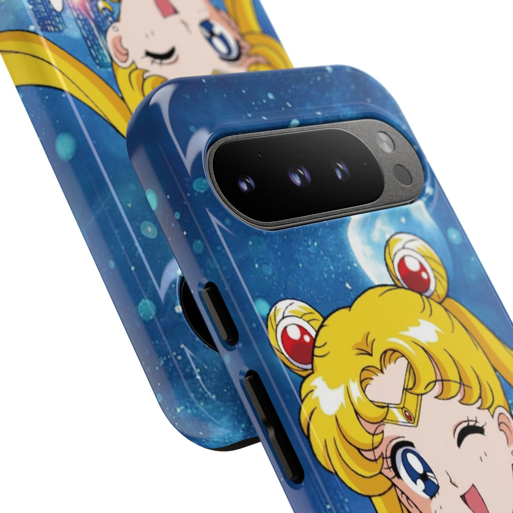 Blue S Moon Tough Case for iPhone, Galaxy, or Google Pixel