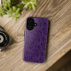 Purple Zebra Tough Phone Case for iPhone, Galaxy, or Google Pixel