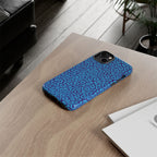 Blue Purple Leopard Tough Phone Case iPhone, Galaxy, or Google Pixel