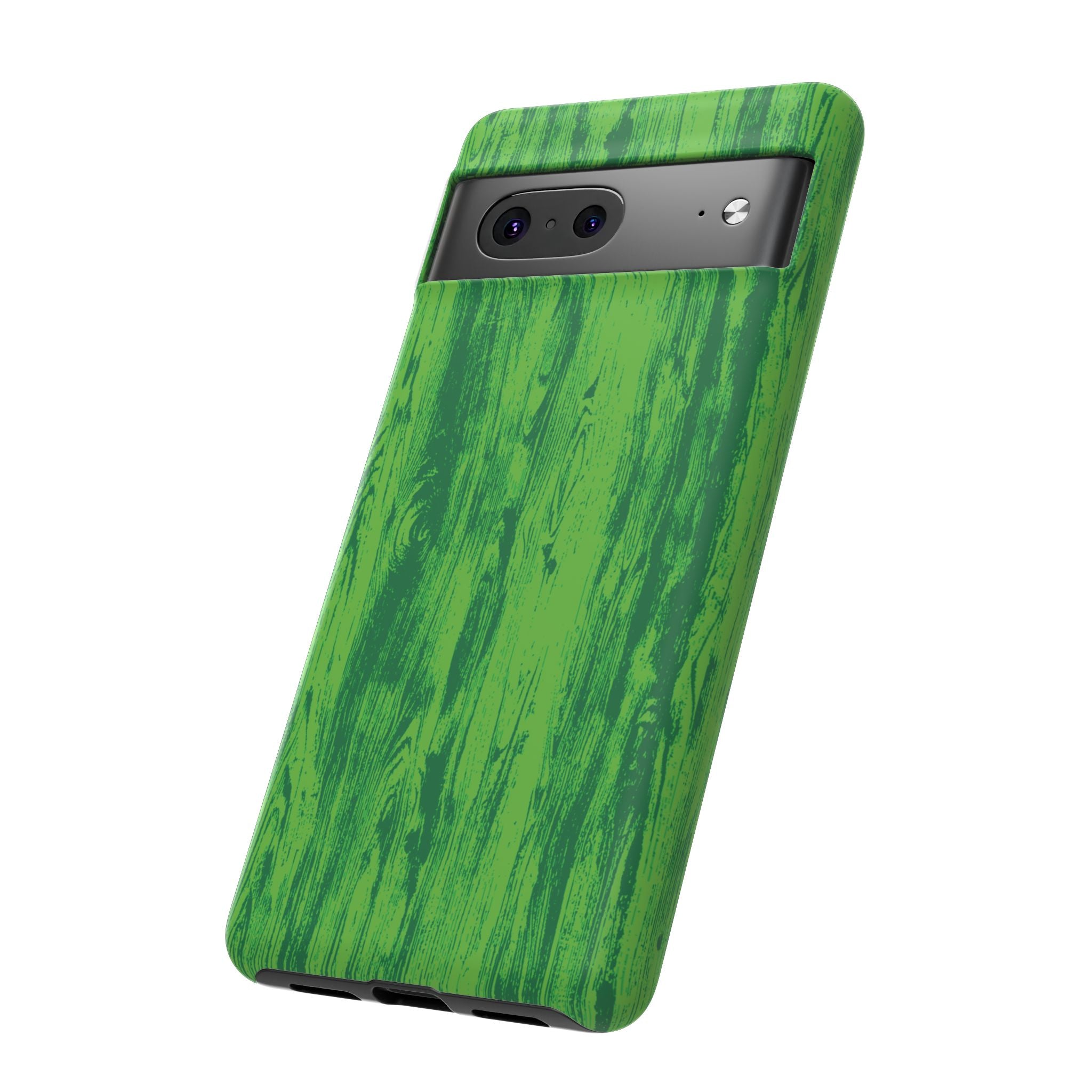 Neon Green Wood Tough Phone Case iPhone, Galaxy, or Google Pixel