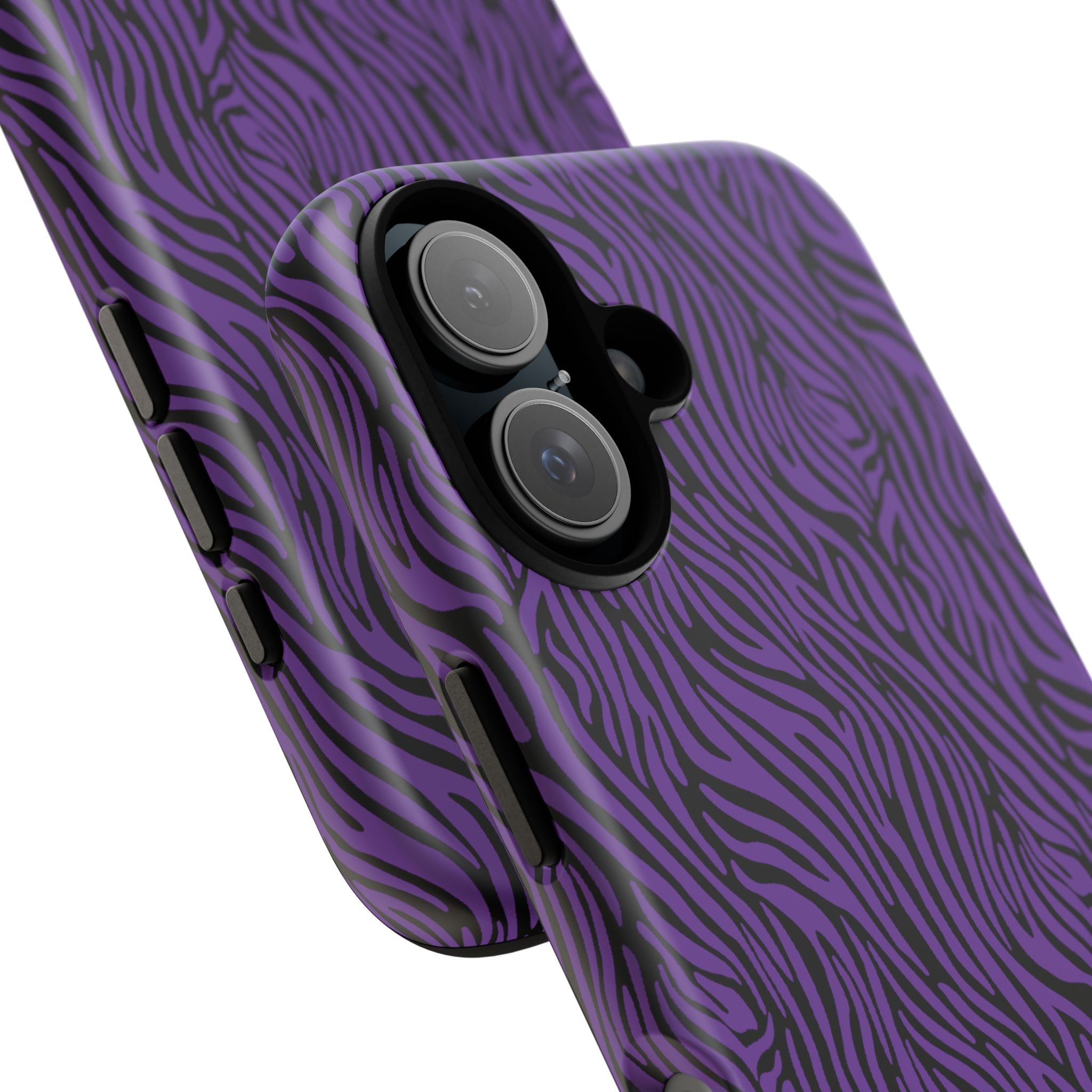 Purple Zebra Tough Phone Case for iPhone, Galaxy, or Google Pixel
