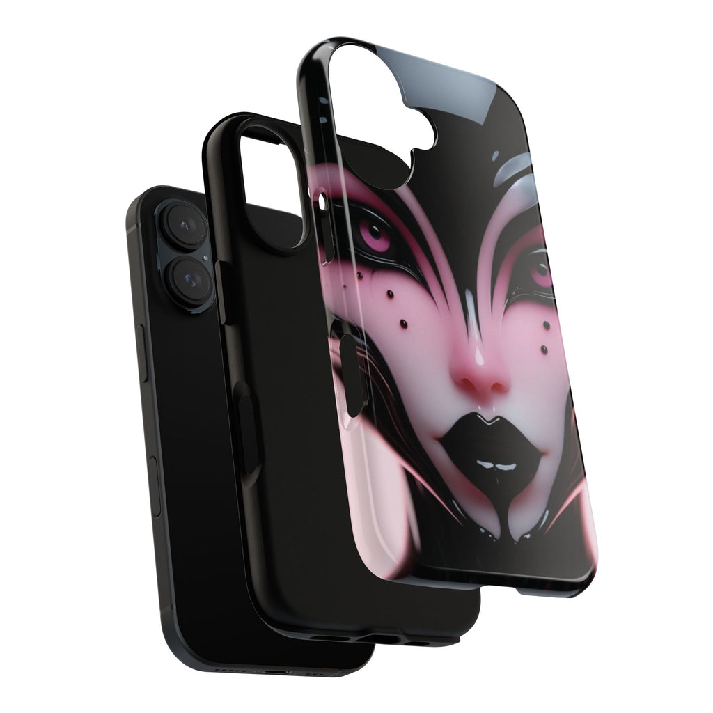 Pink Alien Tough Phone Case for iPhone, Galaxy, or Google Pixel