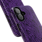 Purple Zebra Tough Phone Case for iPhone, Galaxy, or Google Pixel