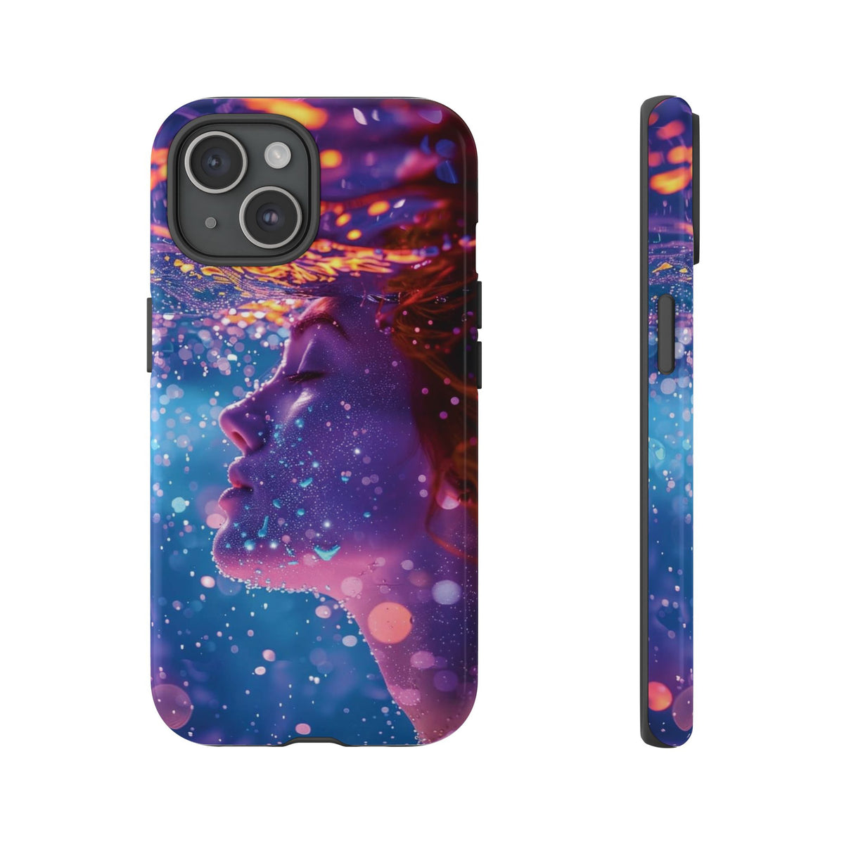 Meditating Underwater Tough Phone Case for iPhone, Galaxy, or Google Pixel