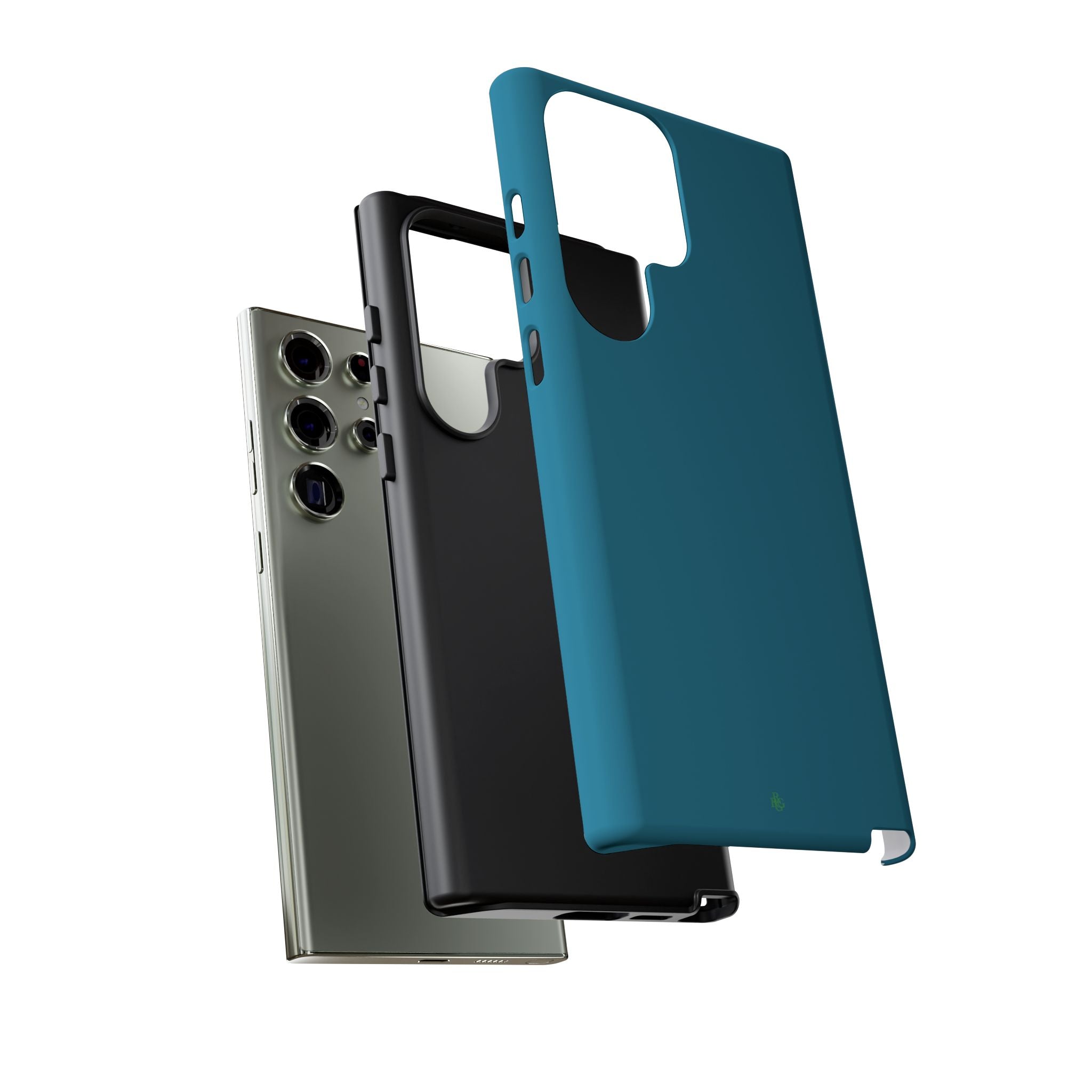 Teal Green RG Tough Phone Case for iPhone, Galaxy, or Google Pixel