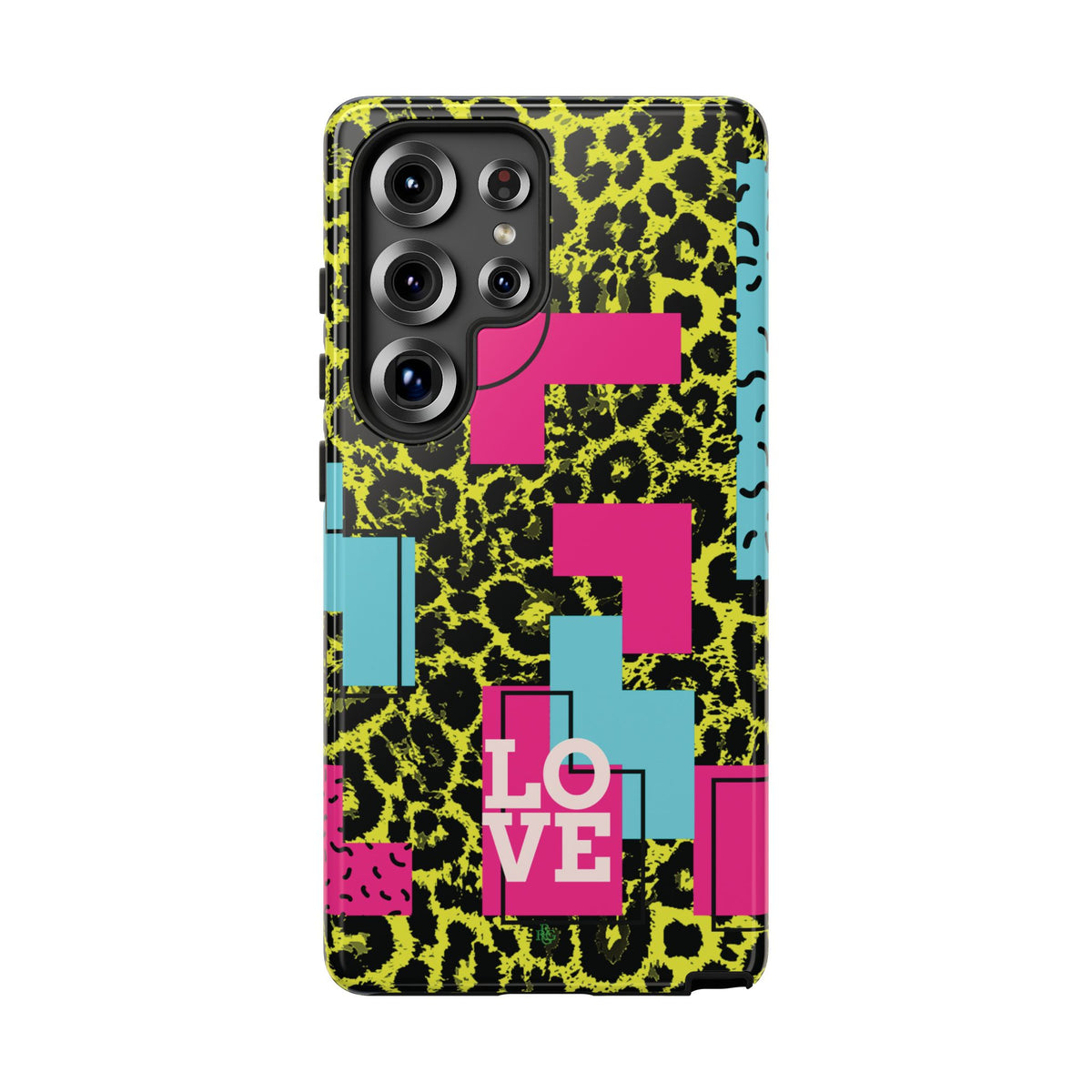 LOVE Neon Yellow RG Phone Case iPhone, Galaxy and Google Tough Cases