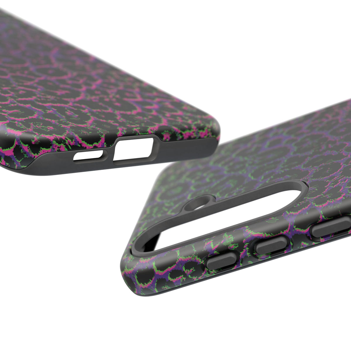 Colorful Leopard Tough Phone Case for iPhone, Galaxy, or Google Pixel