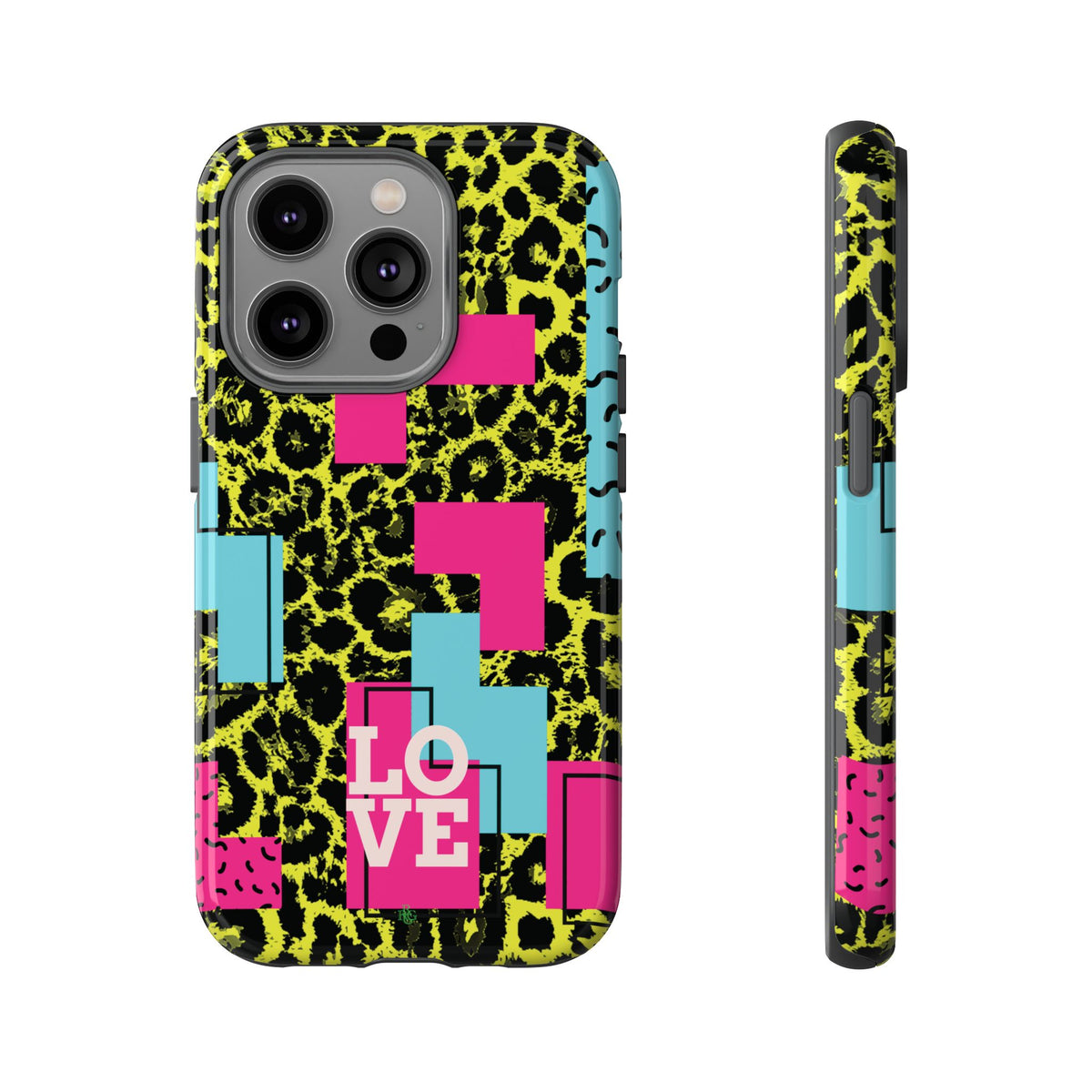 LOVE Neon Yellow RG Phone Case iPhone, Galaxy and Google Tough Cases