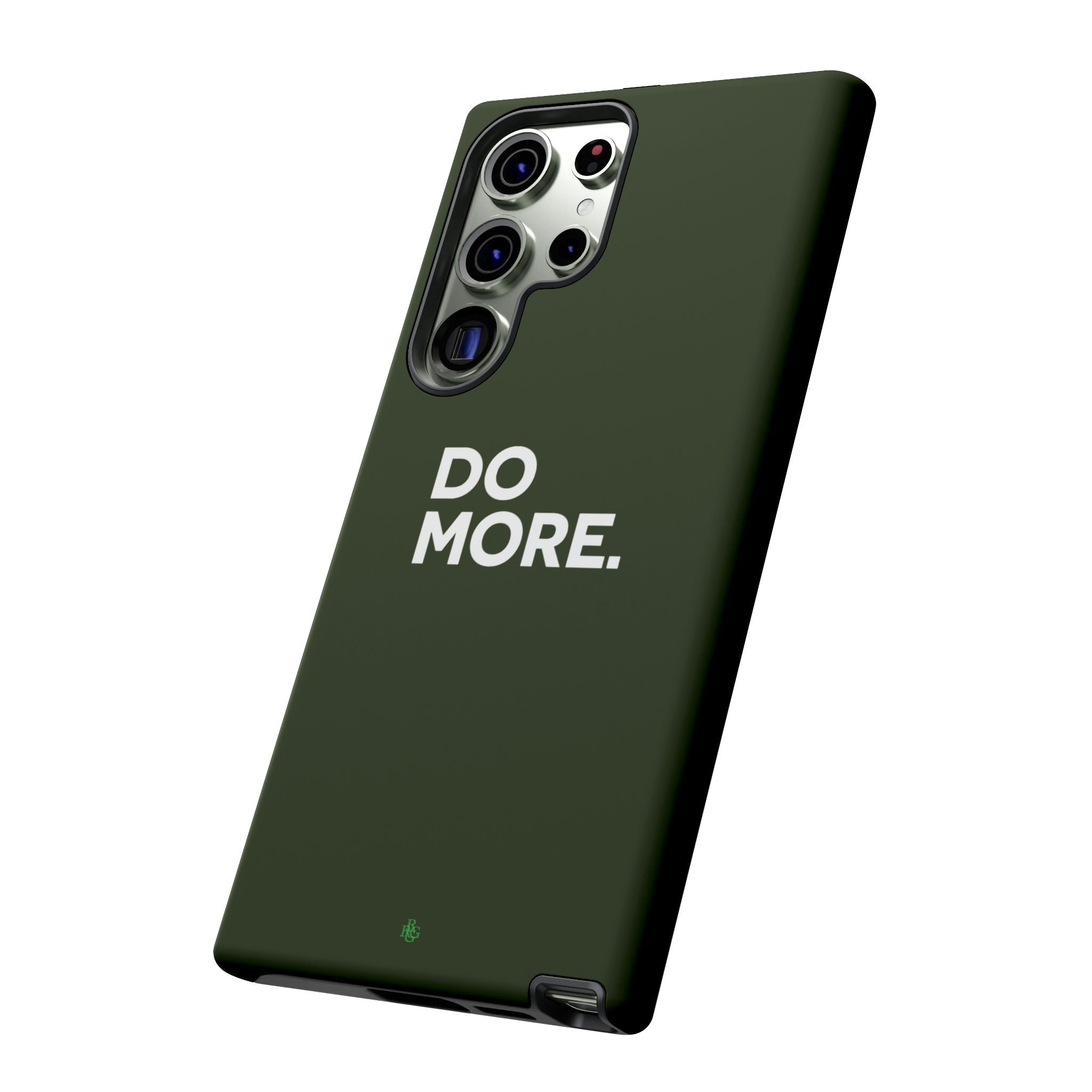 Olive Green Do More Tough Phone Case for iPhone, Galaxy, or Google Pixel