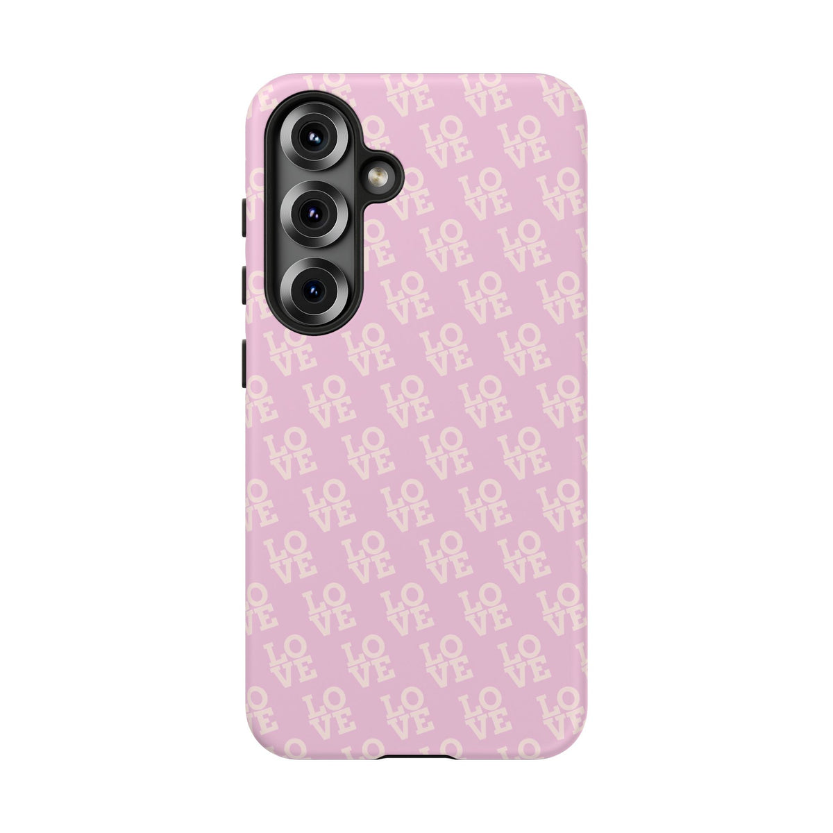 Pink 'LOVE' Pattern Tough Phone Case