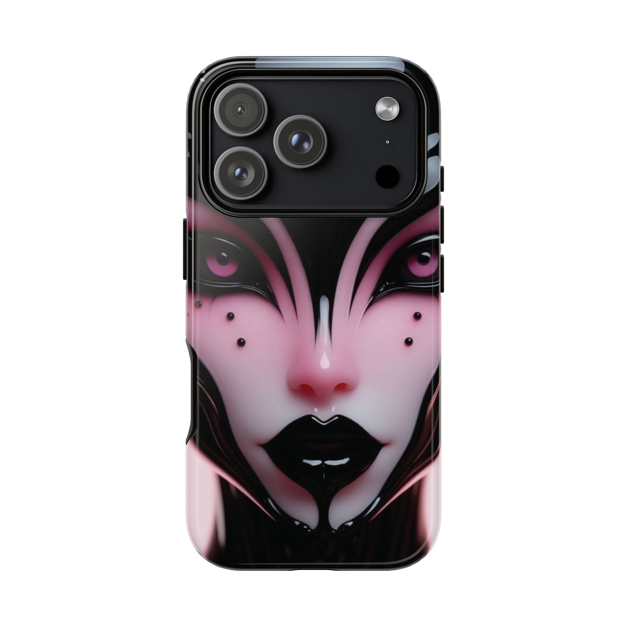 Pink Alien Tough Phone Case for iPhone, Galaxy, or Google Pixel