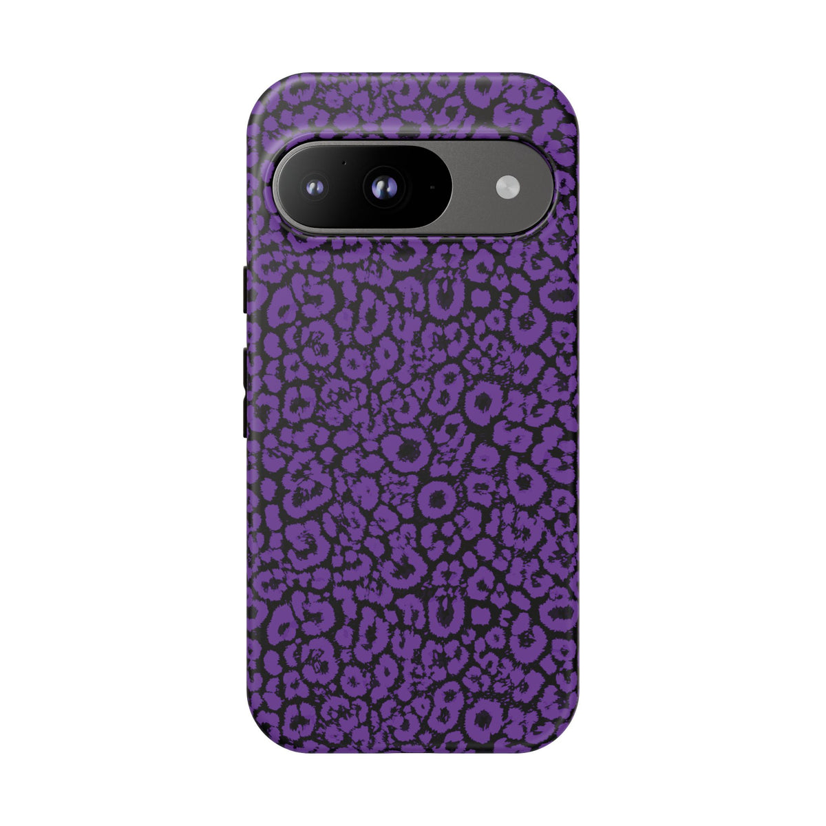 Purple Leopard Tough Case for iPhone, Galaxy or Google Pixel