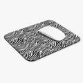 Black and White Zebra Print Mouse Pad
