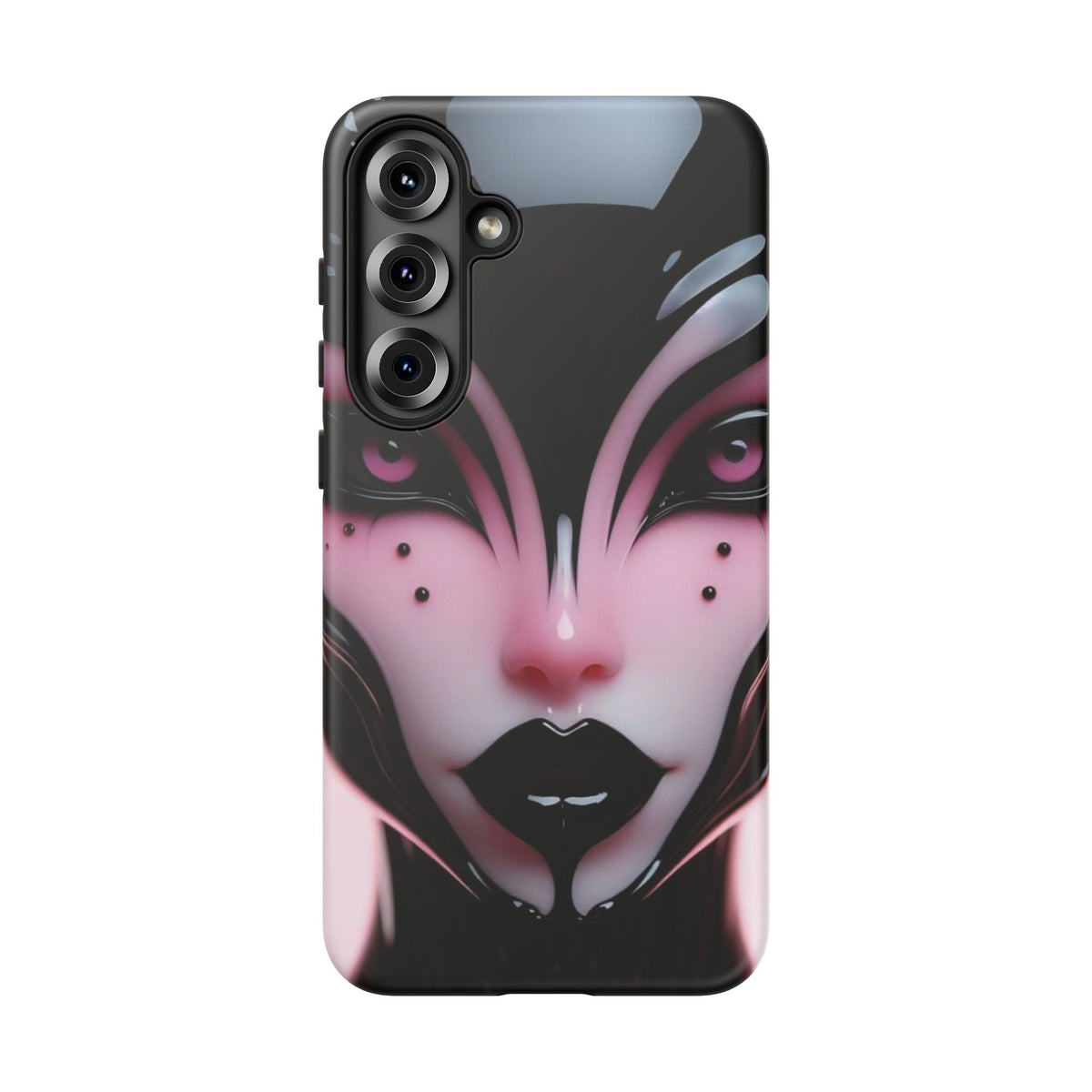 Pink Alien Tough Phone Case for iPhone, Galaxy, or Google Pixel