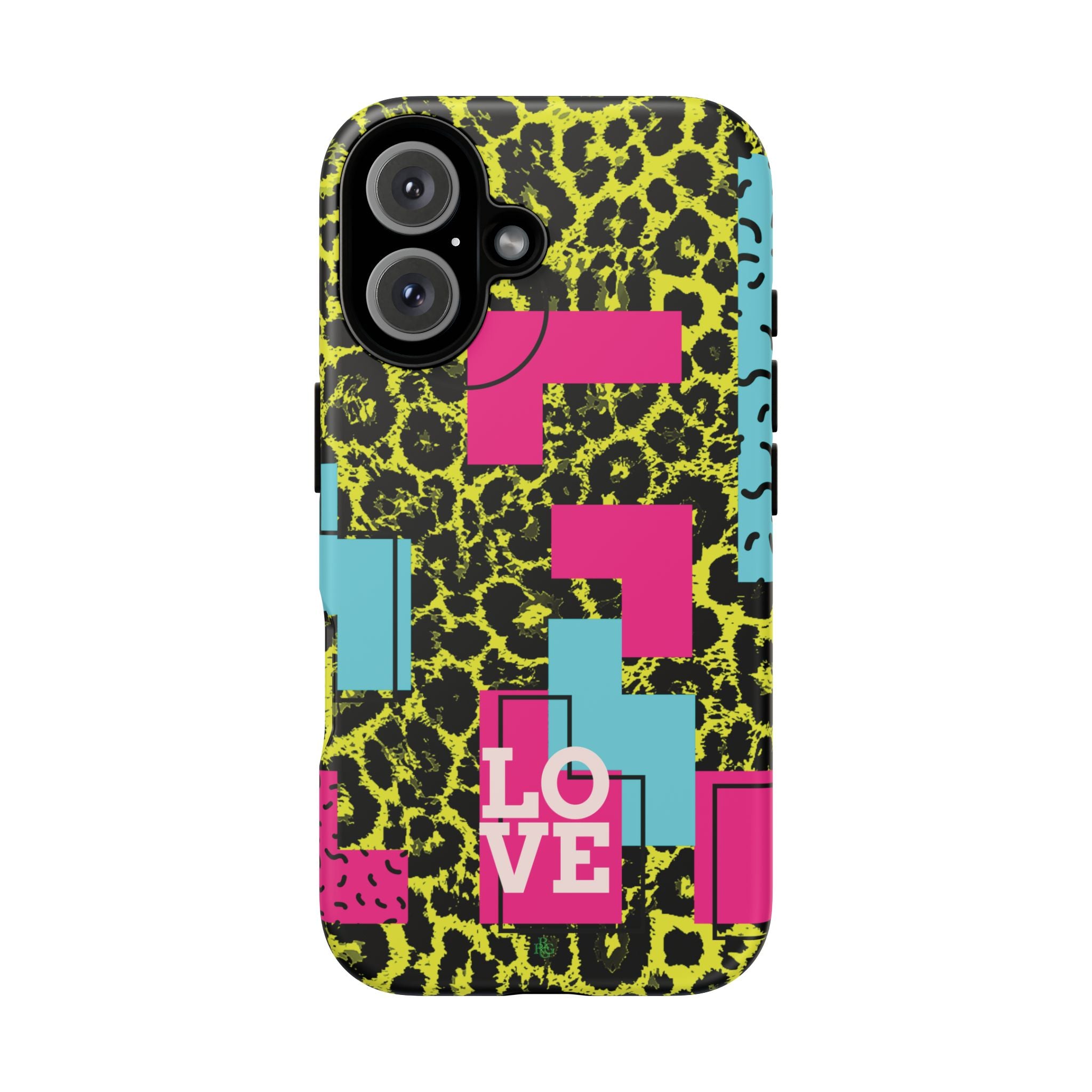LOVE Neon Yellow RG Phone Case iPhone, Galaxy and Google Tough Cases