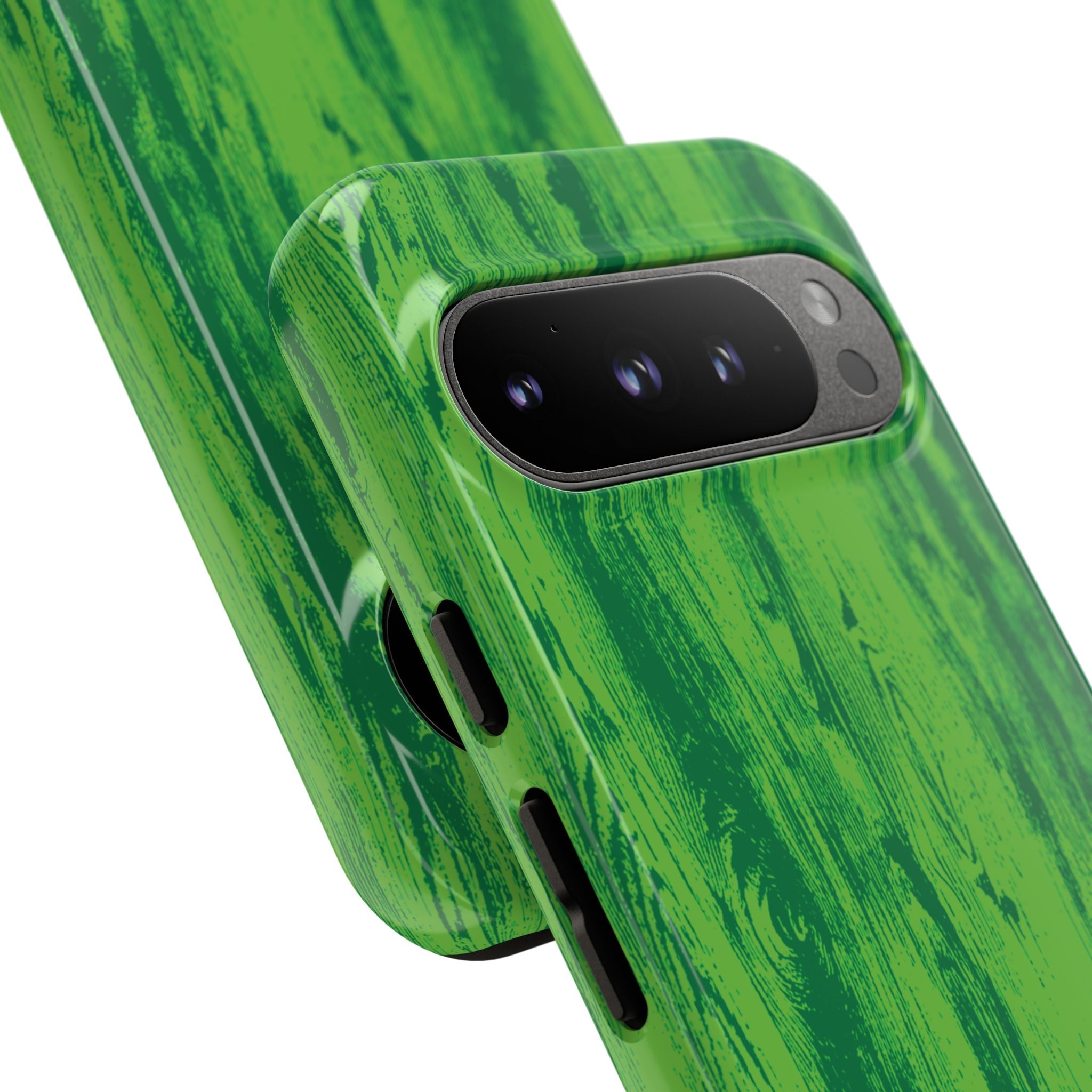 Neon Green Wood Tough Phone Case iPhone, Galaxy, or Google Pixel