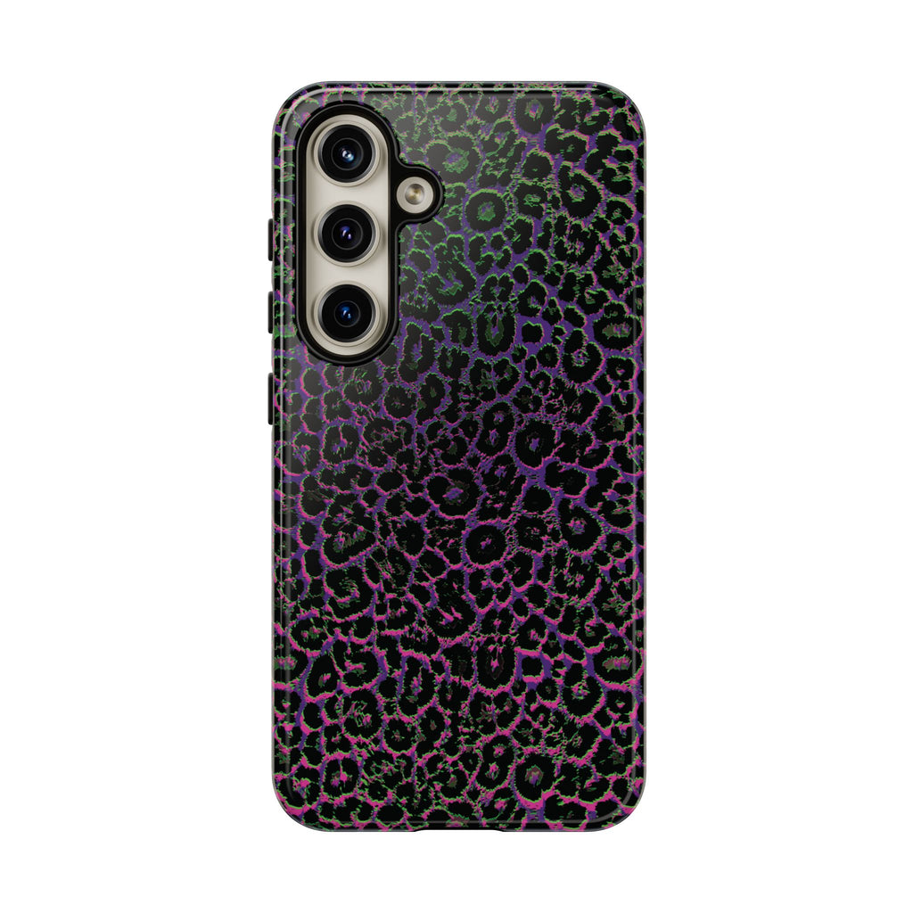 Colorful Leopard Tough Phone Case for iPhone, Galaxy, or Google Pixel