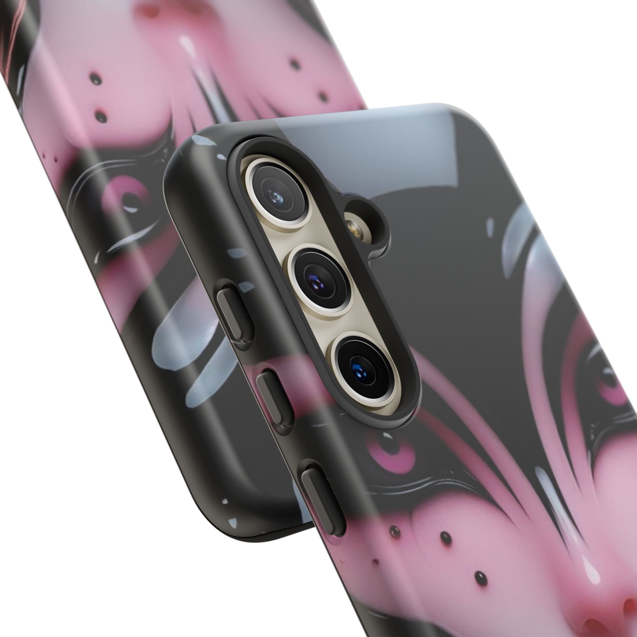 Pink Alien Tough Phone Case for iPhone, Galaxy, or Google Pixel