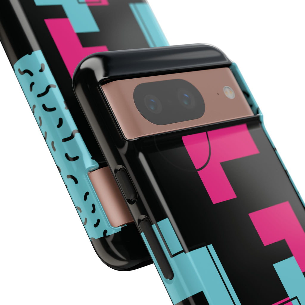 Retro Blocks LOVE Tough Case for iPhone, Galaxy or Google Pixel
