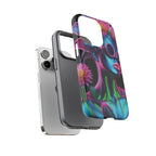 Neon Androgen Cactus Flower Tough Phone Case for iPhone, Galaxy, or Google Pixel
