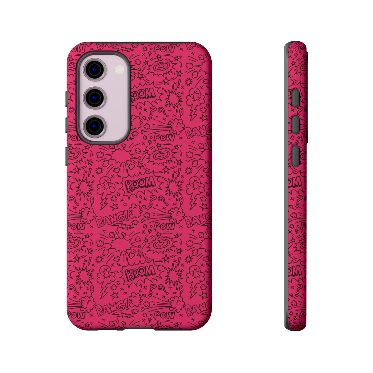Pink Wow Tough Case for iPhone, Galaxy, or Google Pixel