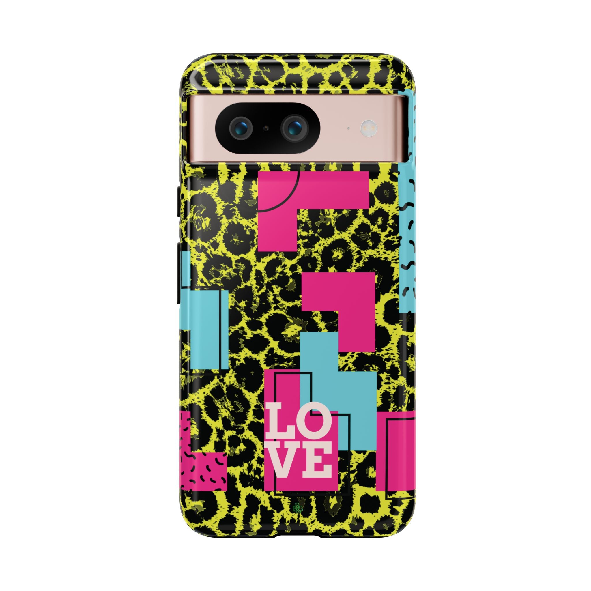 LOVE Neon Yellow RG Phone Case iPhone, Galaxy and Google Tough Cases
