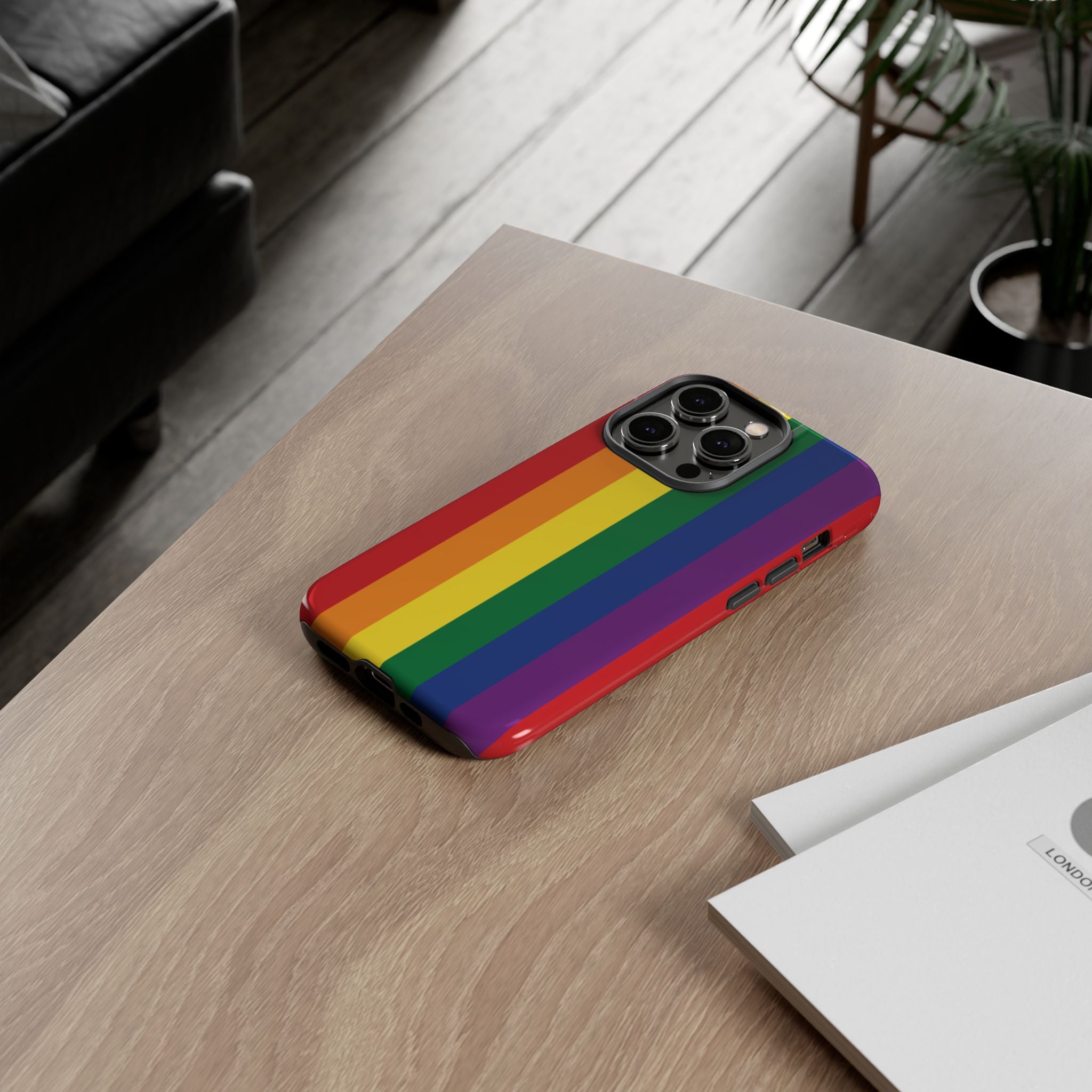 LGBTQ Rainbow Flag Tough Phone Case for iPhone, Galaxy, or Google Pixel