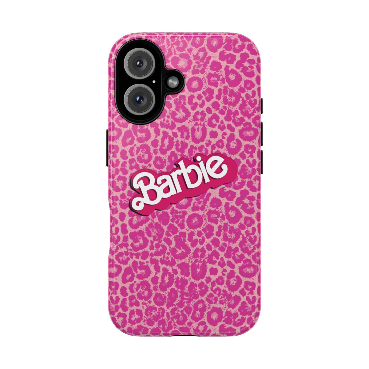Hot Neon Pink Leopard Barb Tough Phone Case iPhone, Galaxy, or Google Pixel