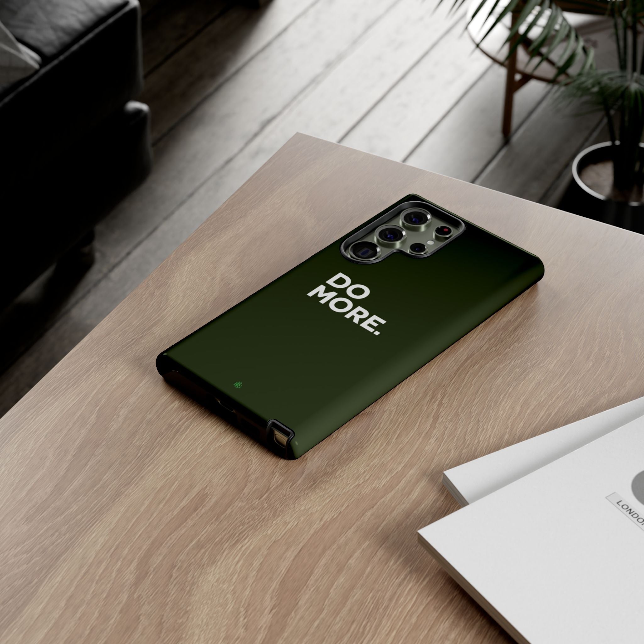 Olive Green Do More Tough Phone Case for iPhone, Galaxy, or Google Pixel