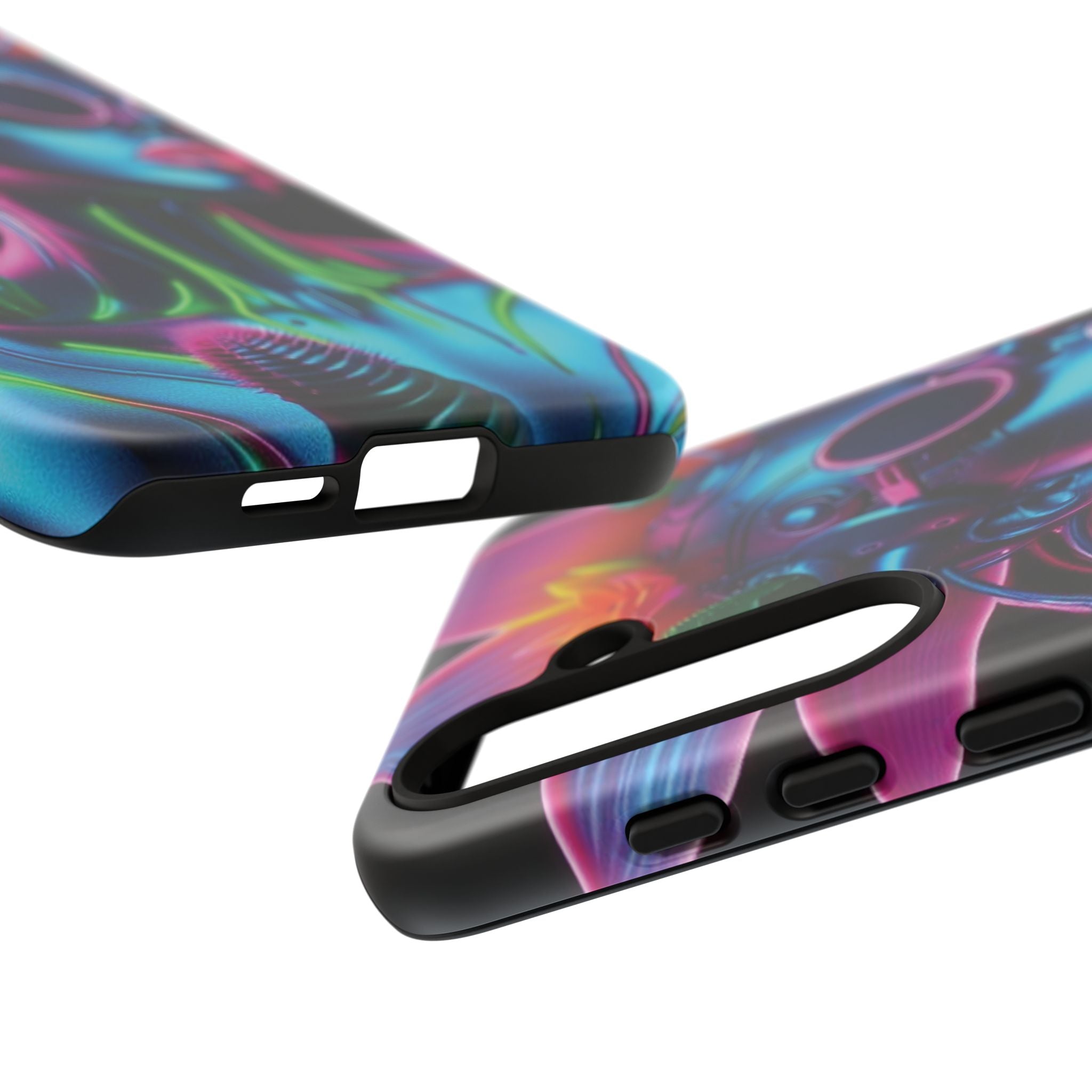 Neon Androgen Cactus Flower Tough Phone Case for iPhone, Galaxy, or Google Pixel