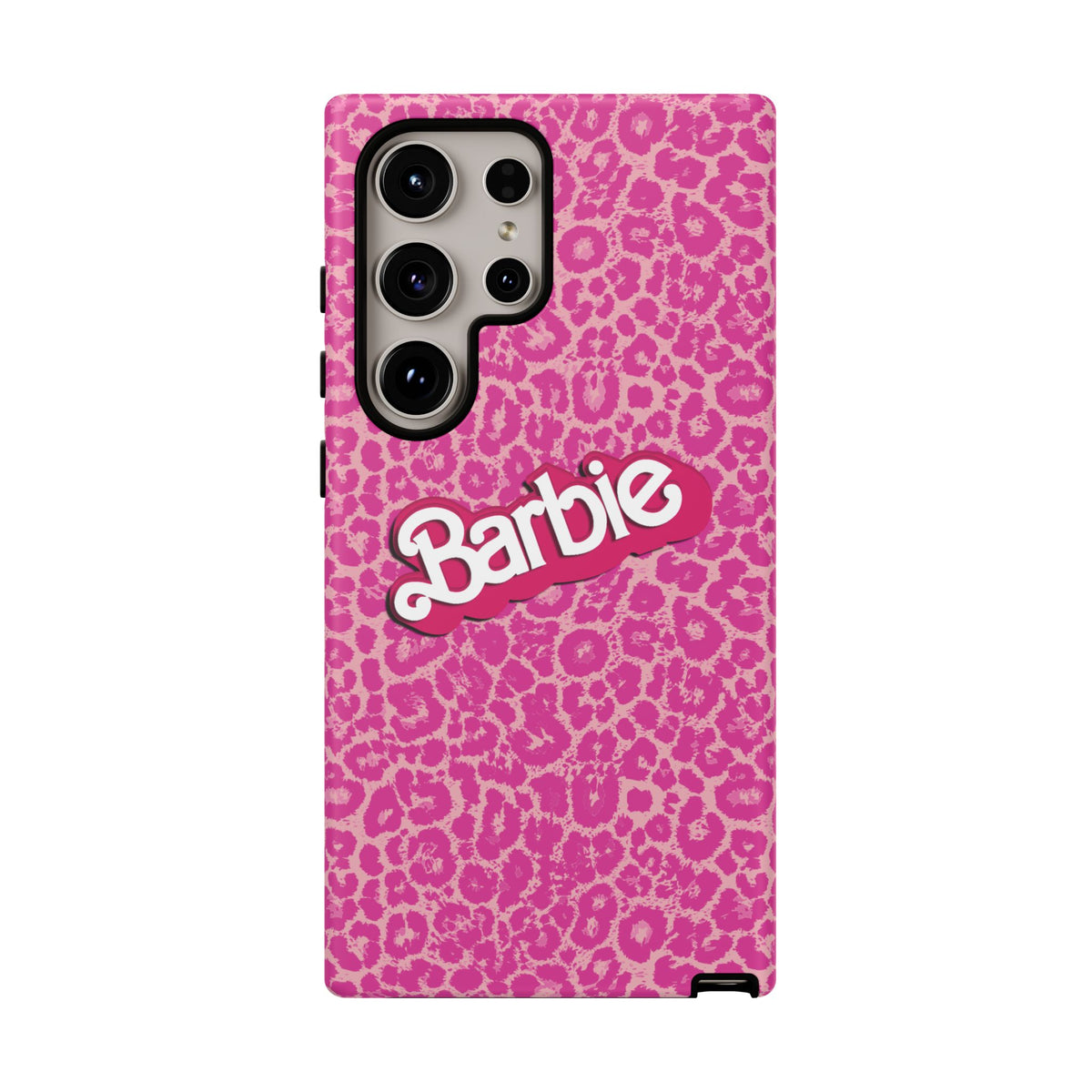 Hot Neon Pink Leopard Barb Tough Phone Case iPhone, Galaxy, or Google Pixel