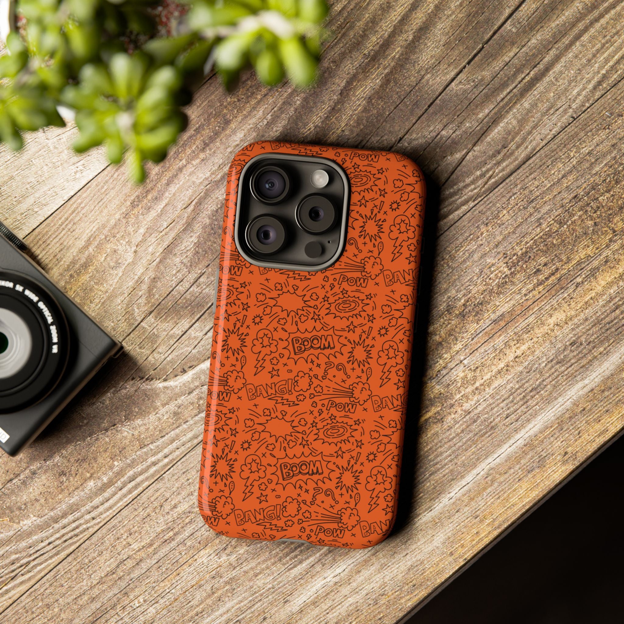 Wow Orange Tough Case for iPhone, Galaxy, or Google Pixel