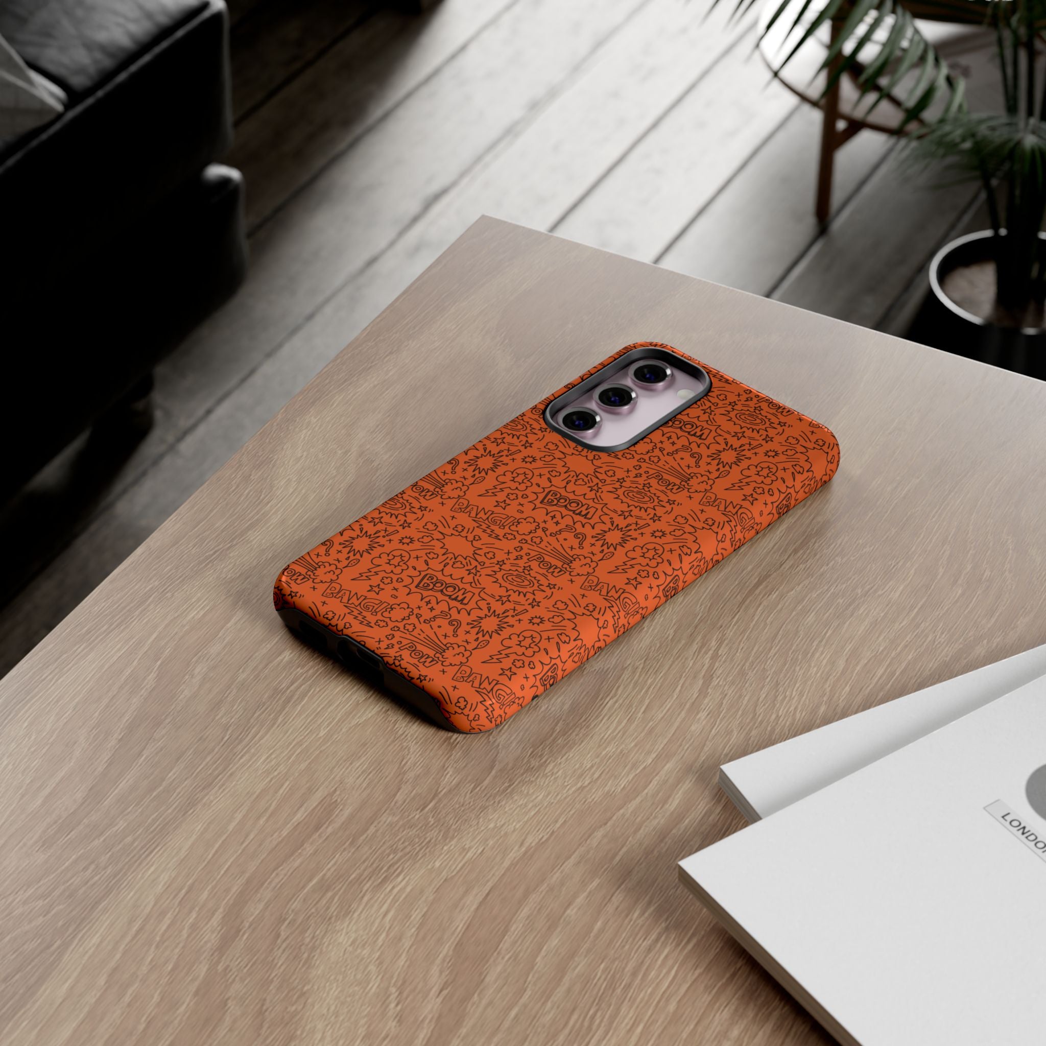 Wow Orange Tough Case for iPhone, Galaxy, or Google Pixel