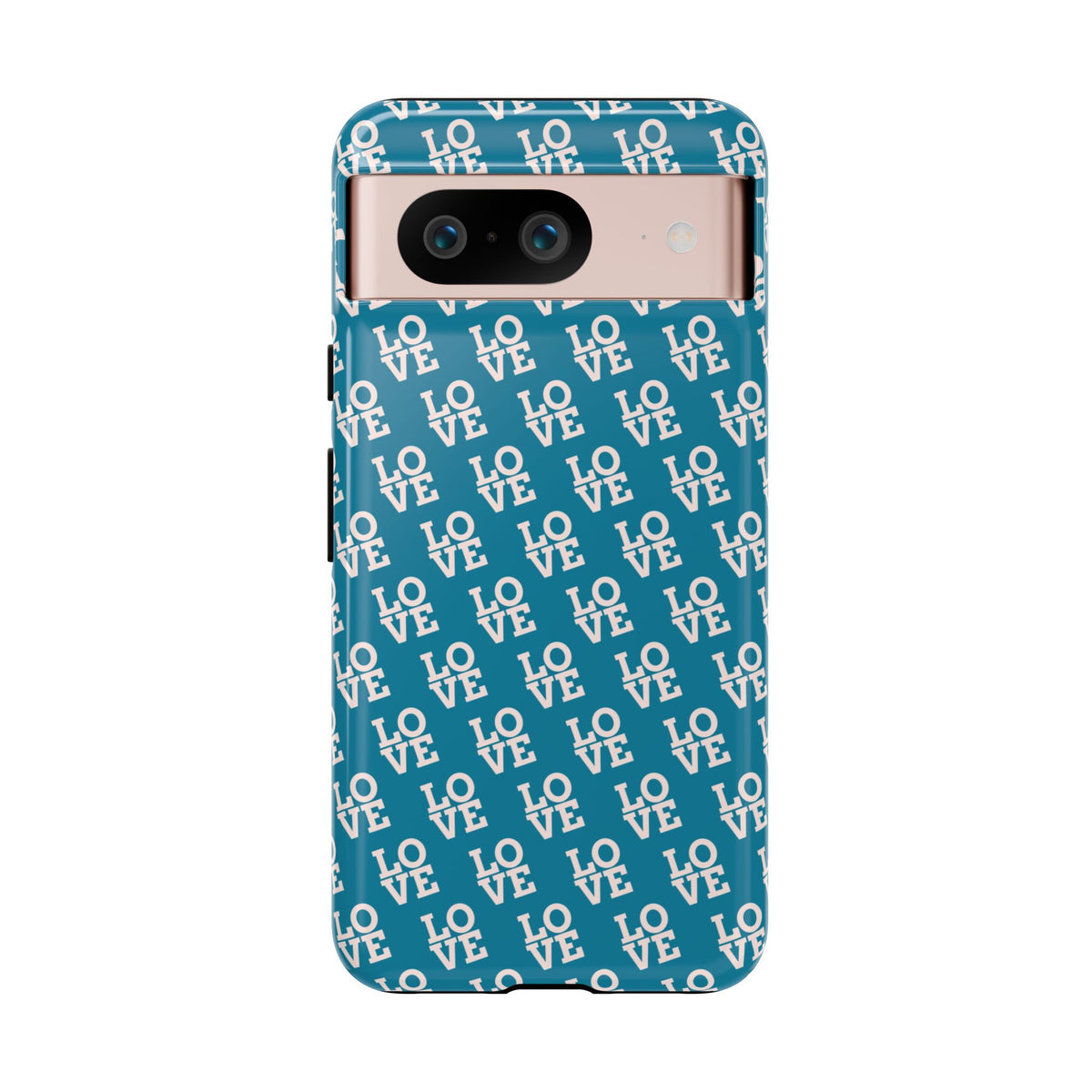 LOVE Teal Green Tough Phone Case iPhone, Galaxy, or Google Pixel