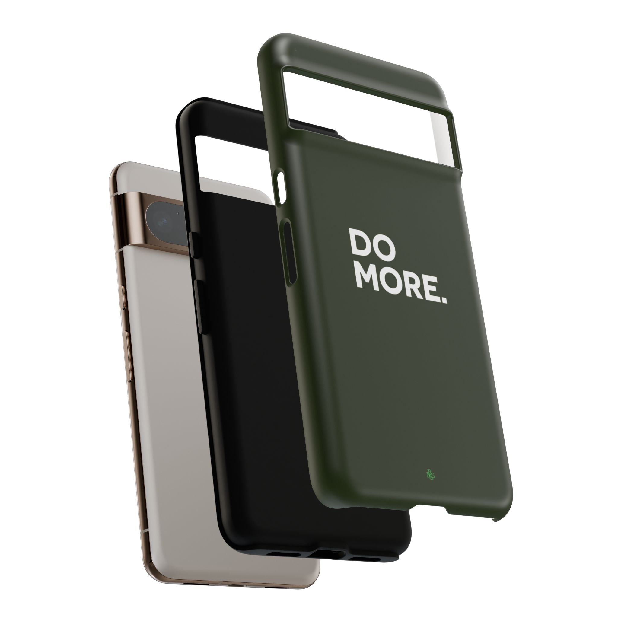 Olive Green Do More Tough Phone Case for iPhone, Galaxy, or Google Pixel