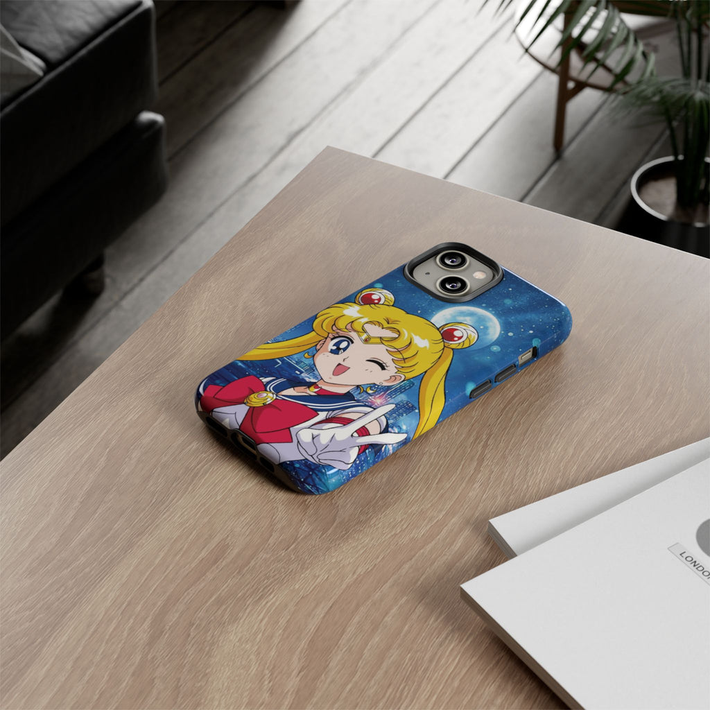 Blue S Moon Tough Case for iPhone, Galaxy, or Google Pixel