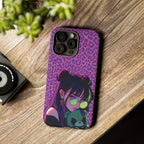 Purple Pink Leopard Kz iPhone, Galaxy and Google Tough Cases