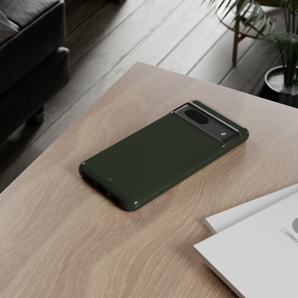 Olive Green Tough Phone Case for iPhone, Galaxy and Google Pixel