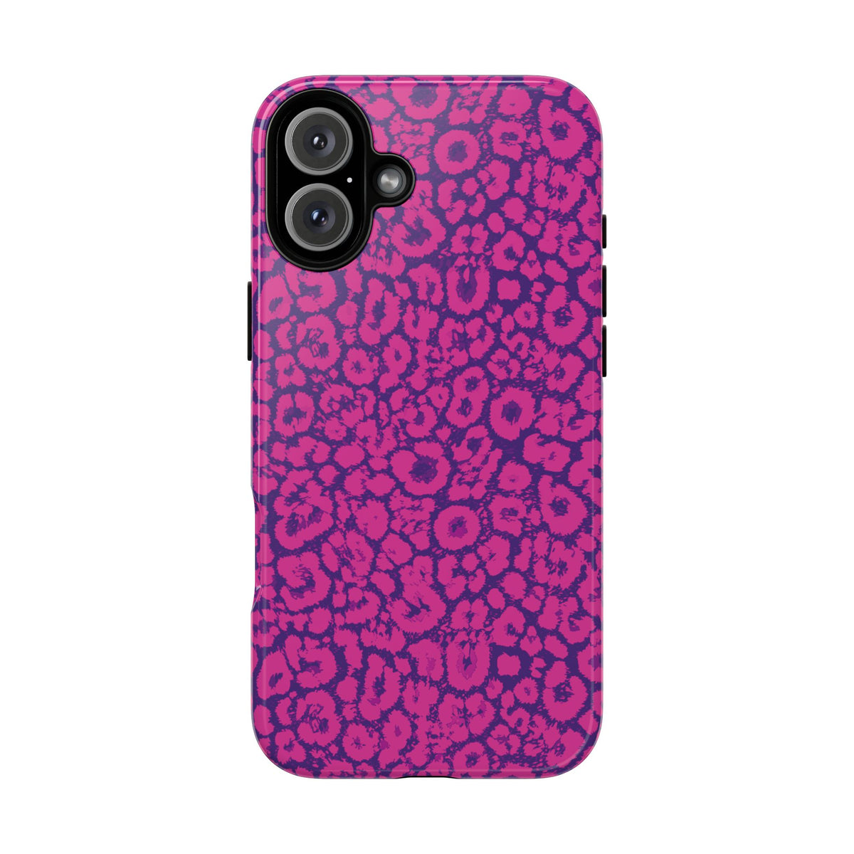 Pink Purple Leopard Tough Phone Case iPhone, Galaxy and Google Pixel