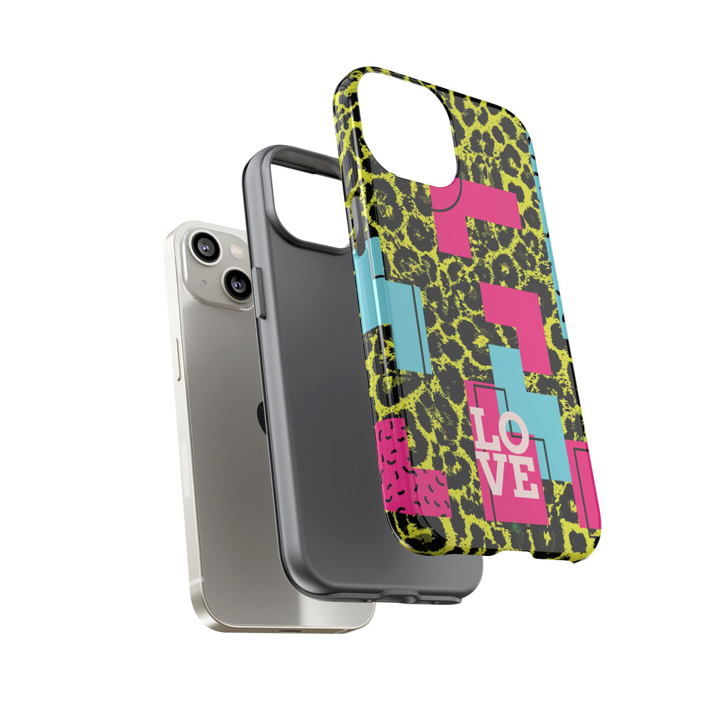 LOVE Neon Yellow RG Phone Case iPhone, Galaxy and Google Tough Cases