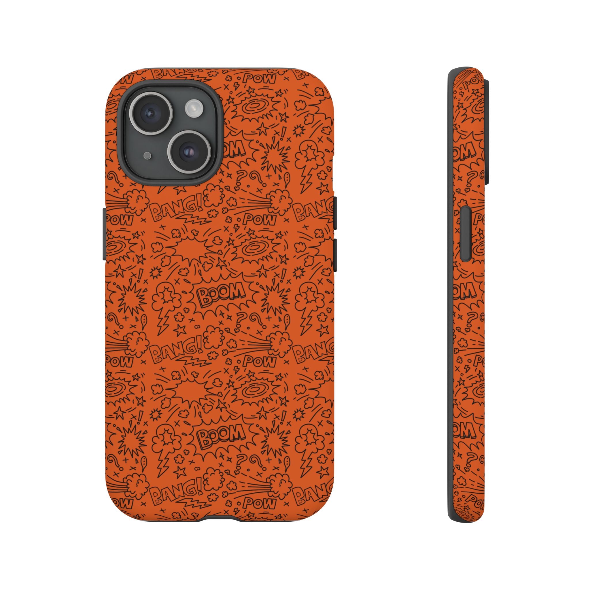 Wow Orange Tough Case for iPhone, Galaxy, or Google Pixel