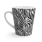 Black and White Zebra Print Latte Mug