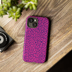 Pink Purple Leopard Tough Phone Case iPhone, Galaxy and Google Pixel